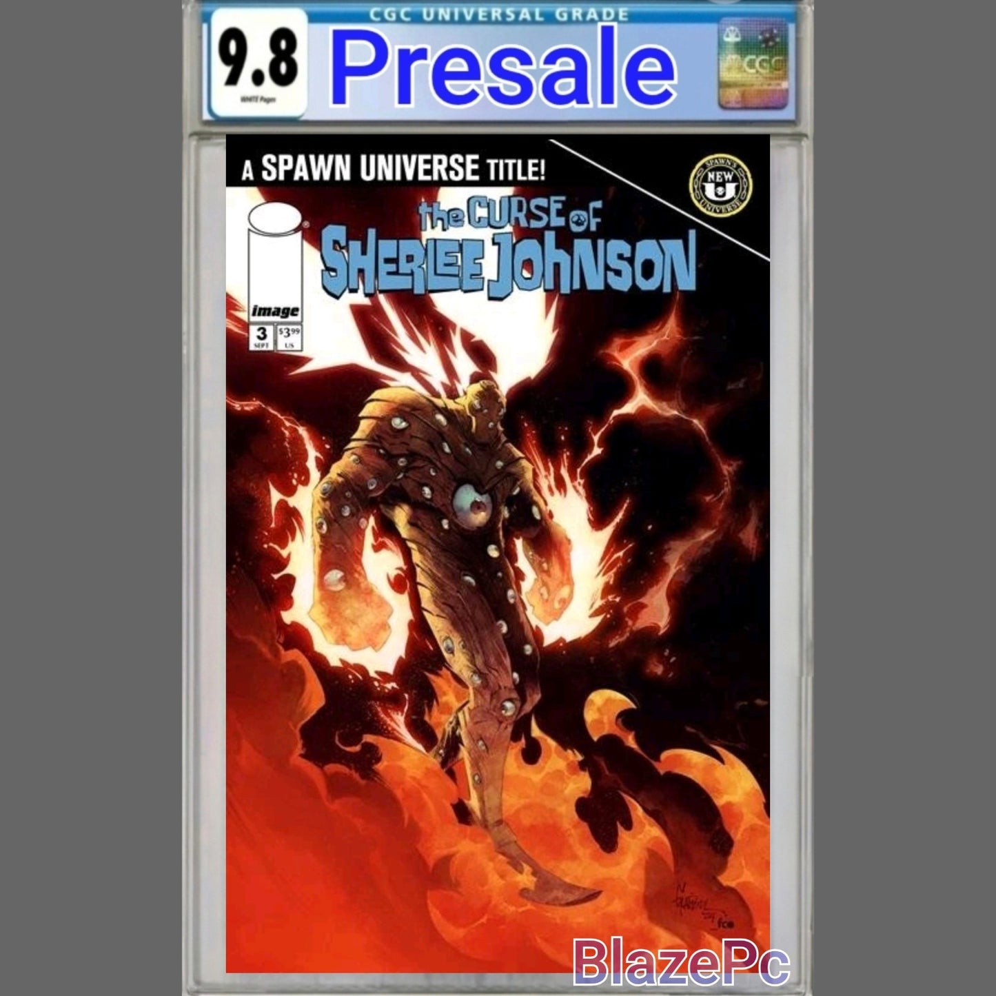 Spawn The Curse of Sherlee Johnson #3 CGC 9.8 Cover A Glapion Image PRESALE