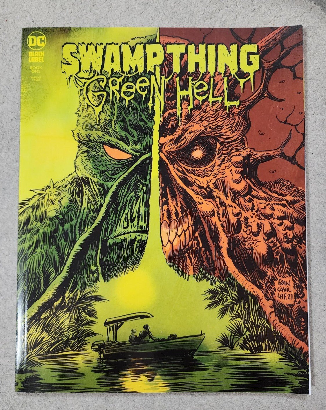SWAMP THING: GREEN HELL #1 1:25 VARIANT DC Comics 2021 NM HTF Lots Of Pics