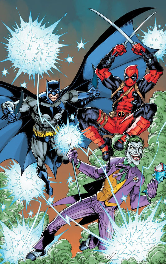 Deadpool Batman #1 1:25 Mark Bagley 2nd Print VIRGIN Variant DC Marvel 2025 NM
