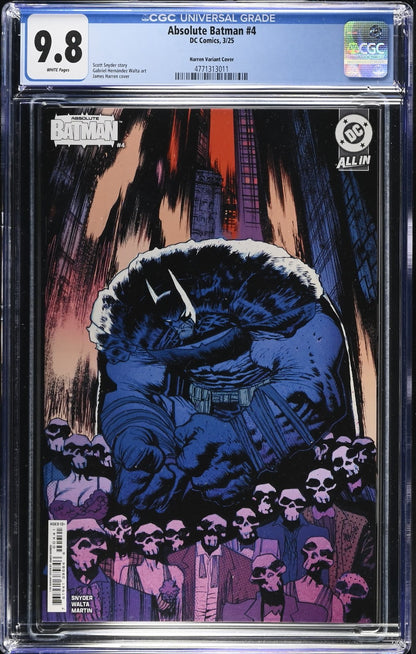 Absolute Batman #4 CGC 9.8 1:25 James Harren Variant DC Comics 2025