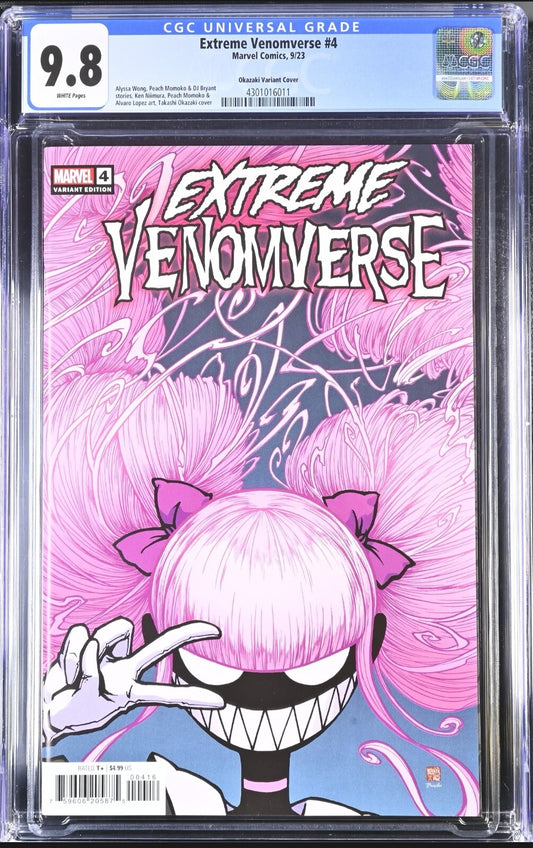Extreme Venomverse #4 CGC 9.8 1:25 Okazaki Variant 1st Appearance Necroko Manga