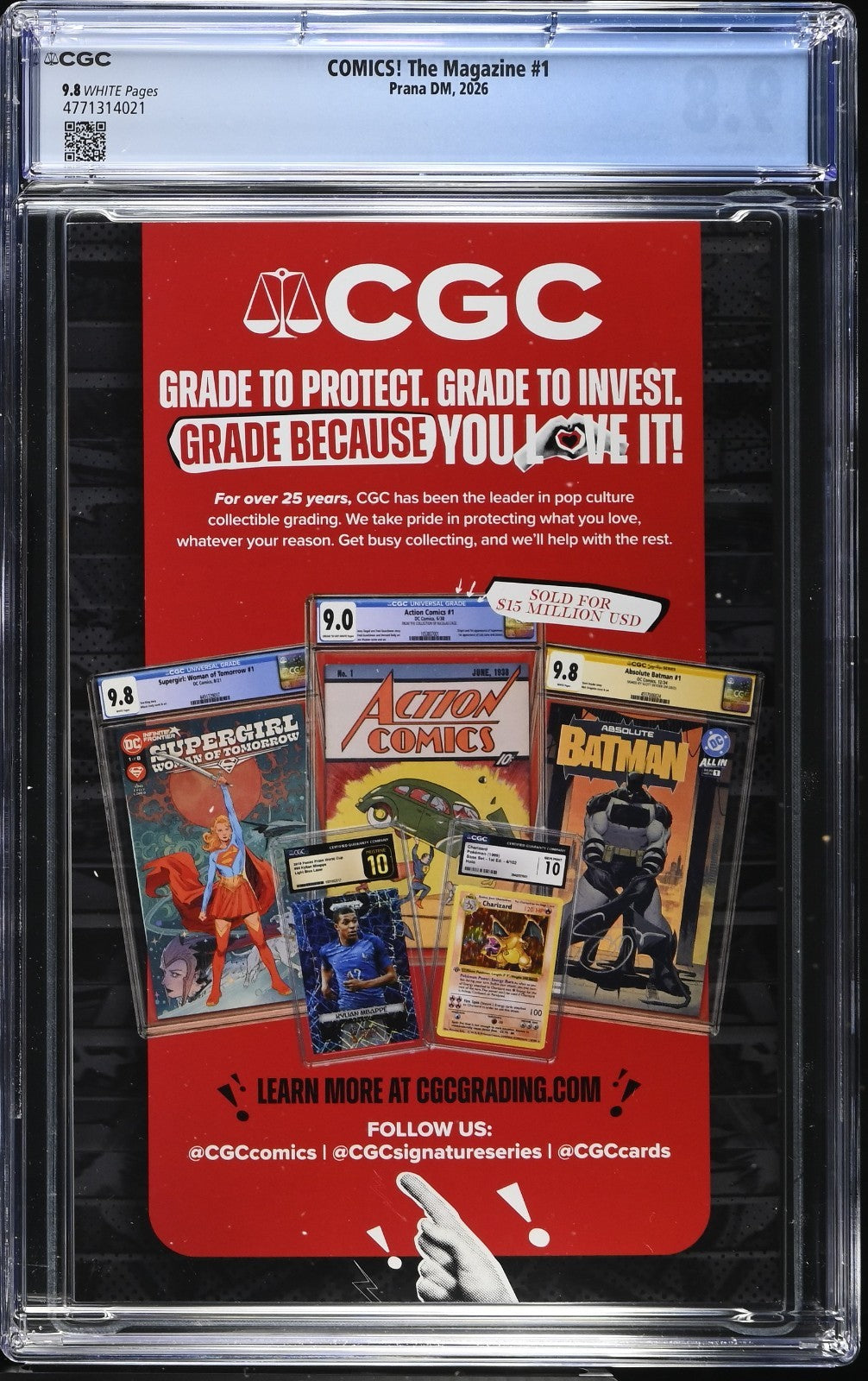 Comics The Magazine #1 CGC 9.8 Absolute Batman Cover Prana Publishers