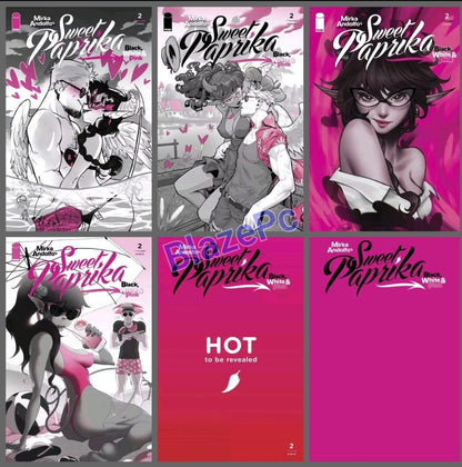 Sweet Paprika Black White & Pink #2 Cover A B C D E F Variant Set Options 2024