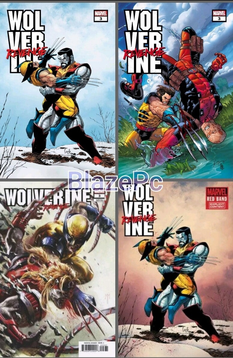 Wolverine Revenge #3 Cover A B C Red Bag Variant Set Options Marvel 2024 NM