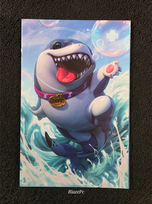 Jeff the Land Shark #1 1:100 Stanley Artgerm Lau Virgin Variant Marvel NM Pics