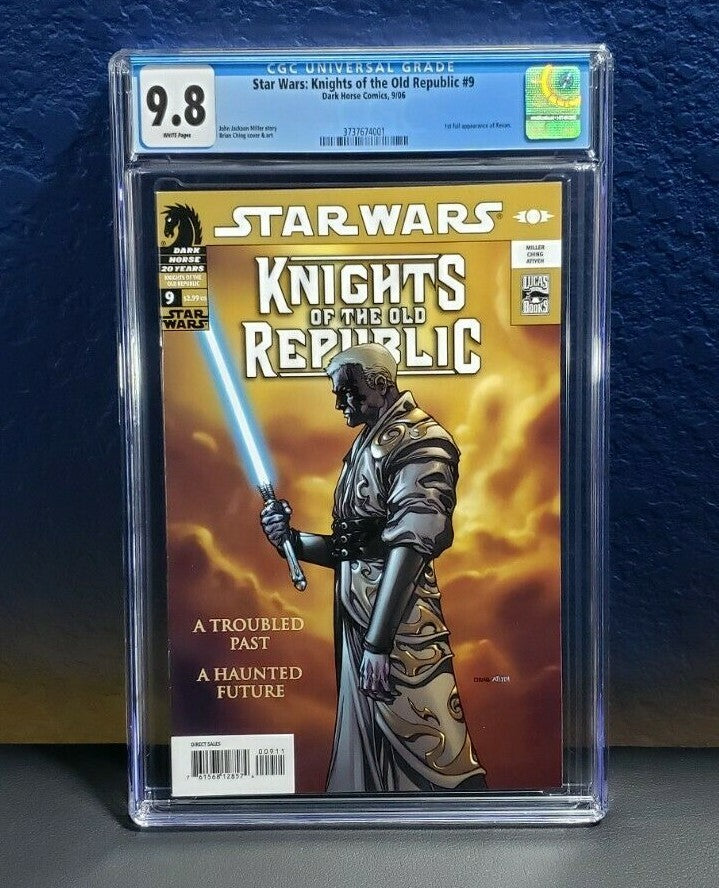 Star Wars Knights of the Old Republic #9 CGC 9.8 1st Appearance of Revan