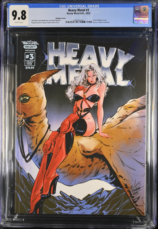Heavy Metal #3 CGC 9.8 Sveta Shubina Variant Massive Select Exclusive 2025