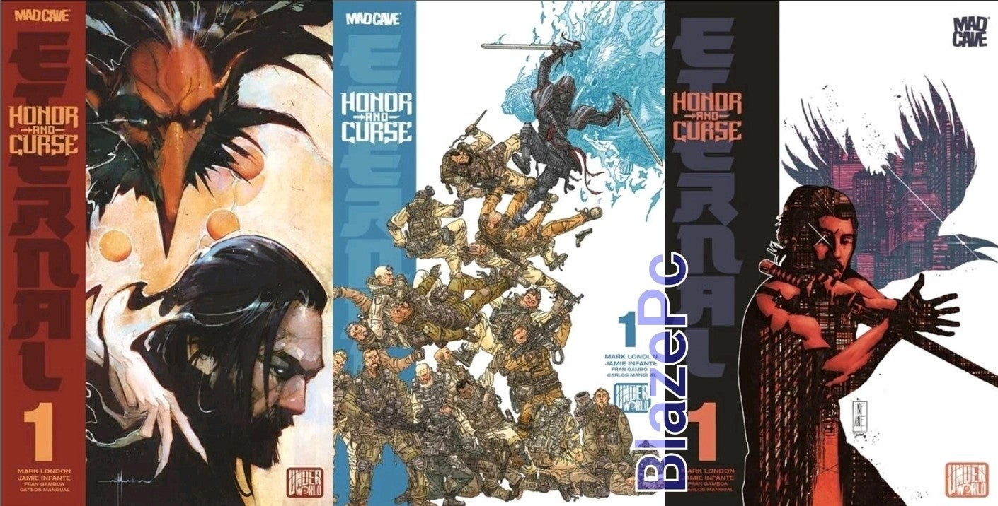 Honor and Curse Eternal #1 Cover A B C Variant Set Options Mad Cave Presale 3/25