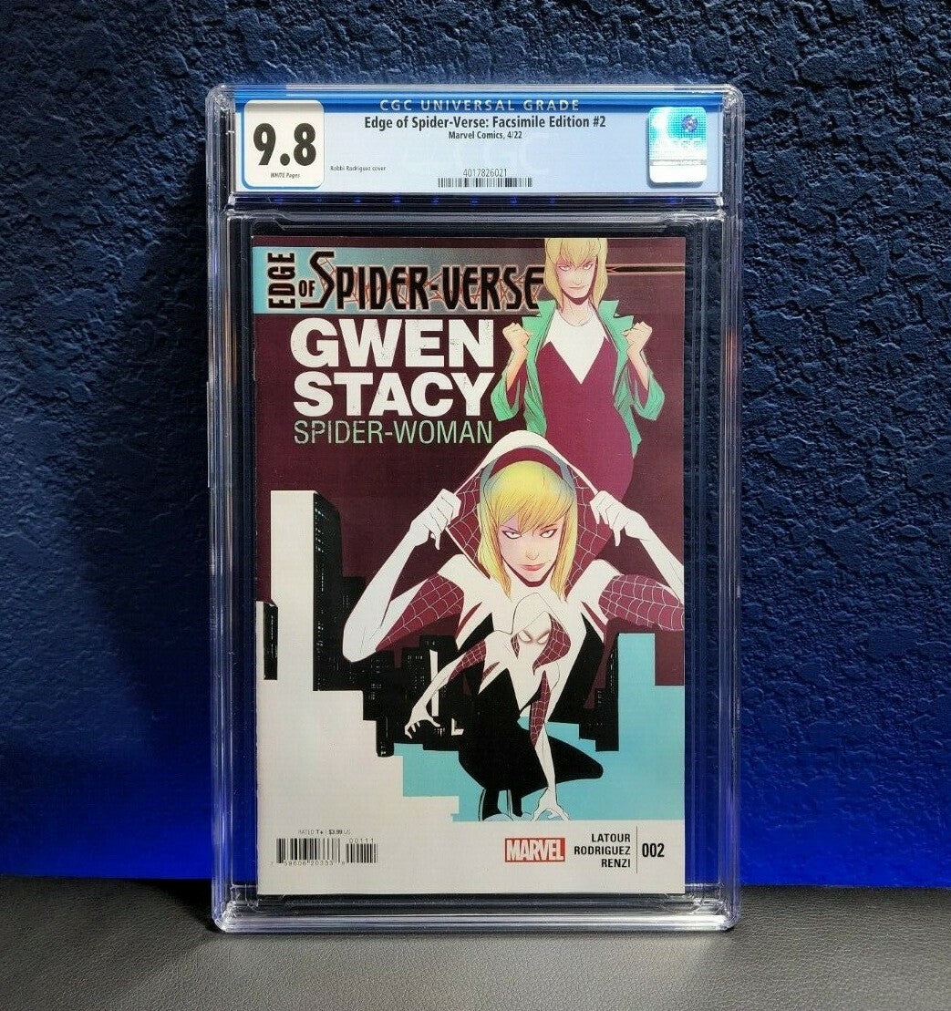 Edge of Spider-Verse #2 FACSIMILE CGC 9.8 1st Spider-Gwen Reprint 2022
