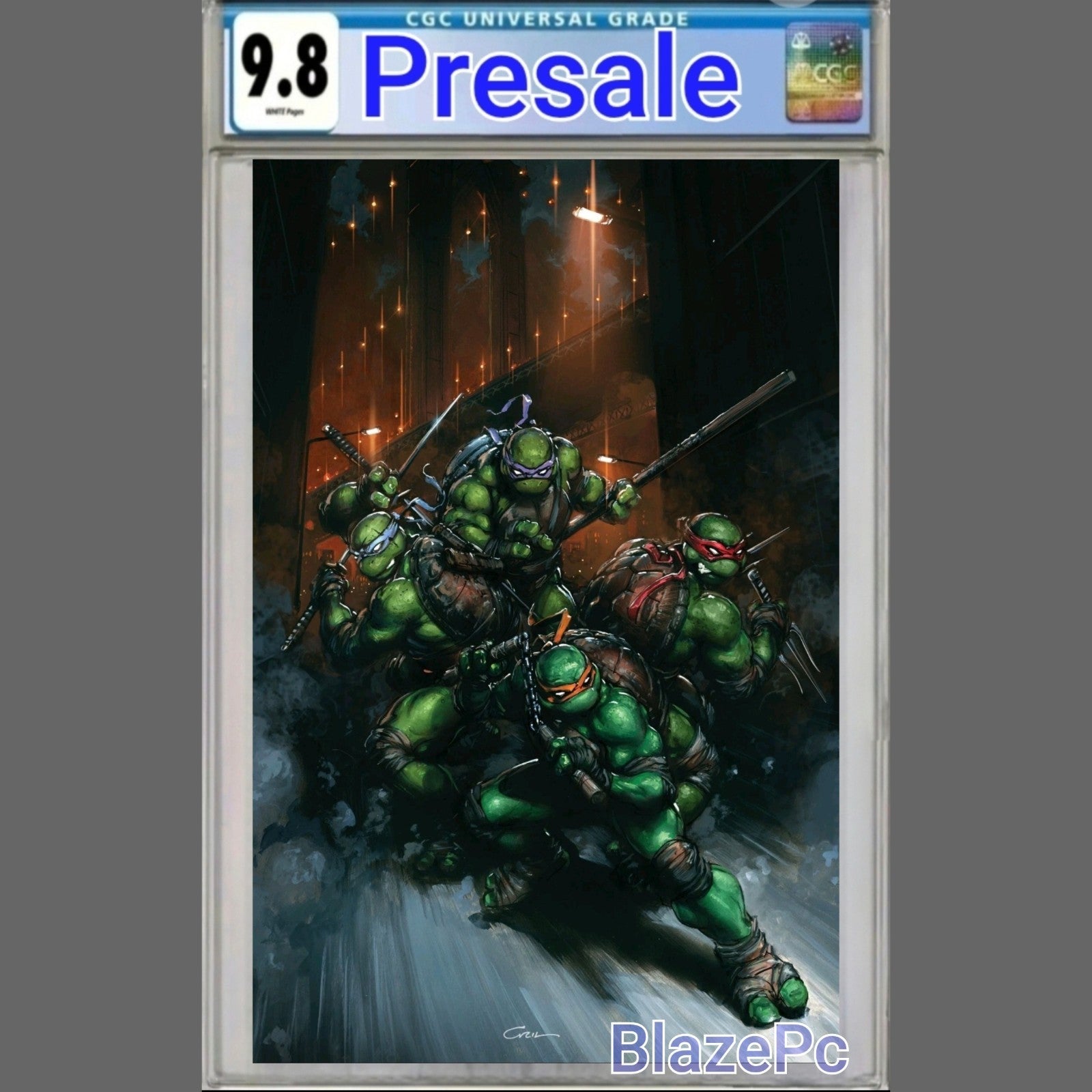 Teenage Mutant Ninja Turtles #13 CGC 9.8 1:50 Crain Virgin Variant 2025 PRESALE