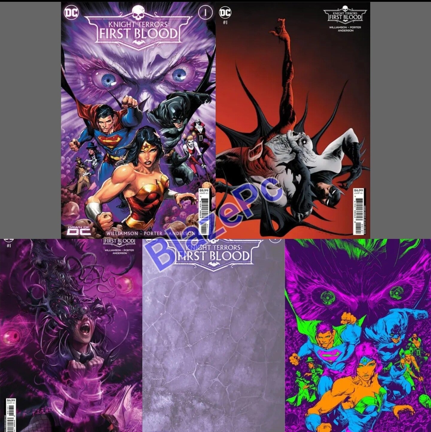Knight Terrors First Blood #1 Cover A B C D E Variant Set or 1:25 1:50 Option DC