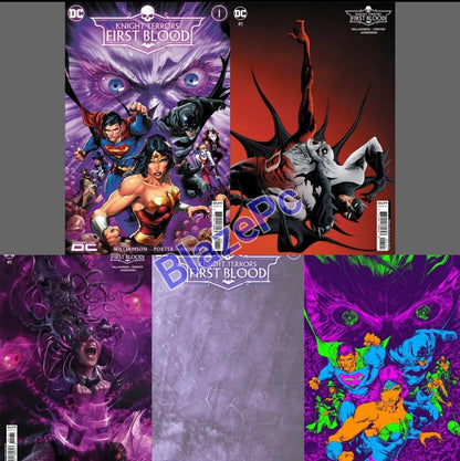 Knight Terrors First Blood #1 Cover A B C D E Variant Set or 1:25 1:50 Option DC