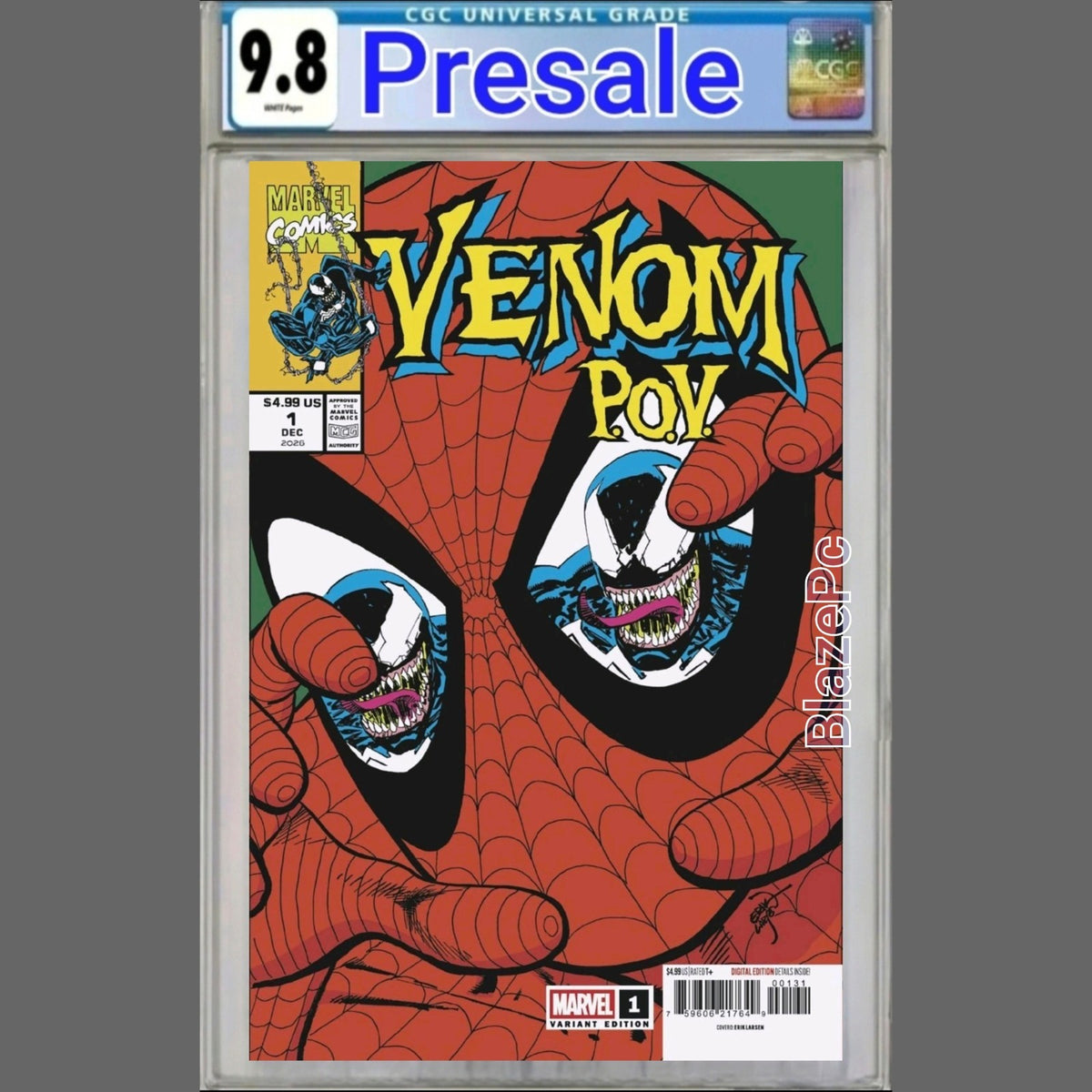 Venom POV #1 CGC 9.8 Erik Larsen Cover D Variant Marvel Comics 2026 PRESALE