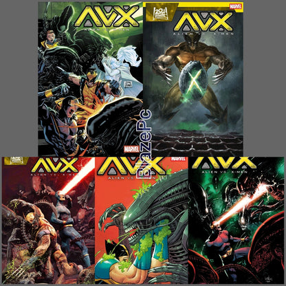 Alien Vs X-Men #1 Cover A B C D E Variant Set Options Marvel 2026 Presale 9/30