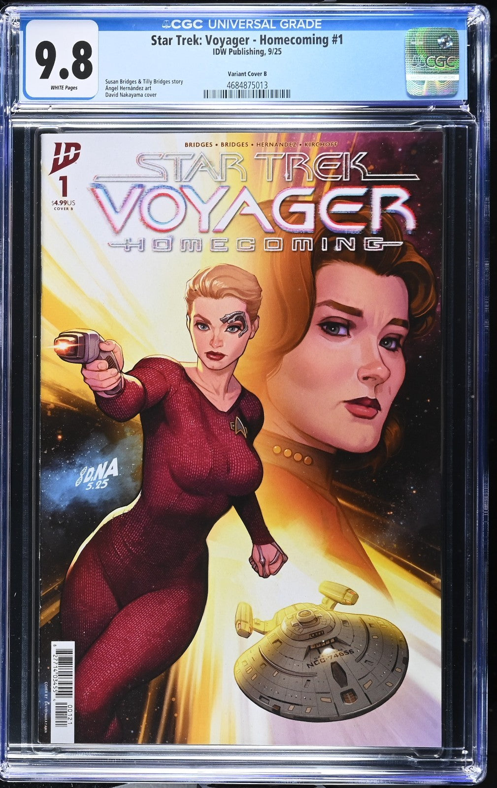 Star Trek Voyager Homecoming #1 CGC 9.8 Cover B Nakayama Variant 2025 IDW