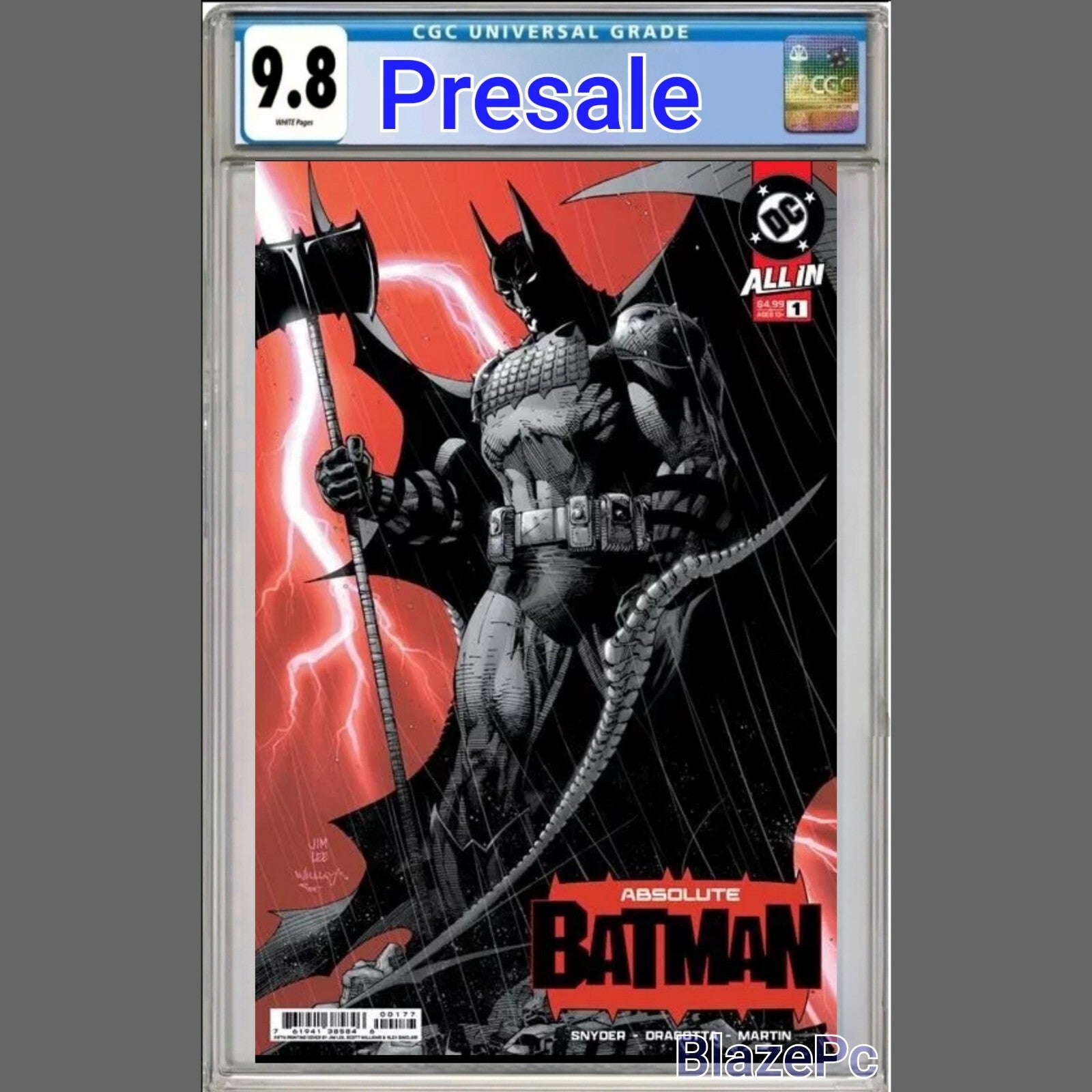 Absolute Batman #1 CGC 9.8 5th Print Nick Dragotta A Variant DC 2025 PRESALE