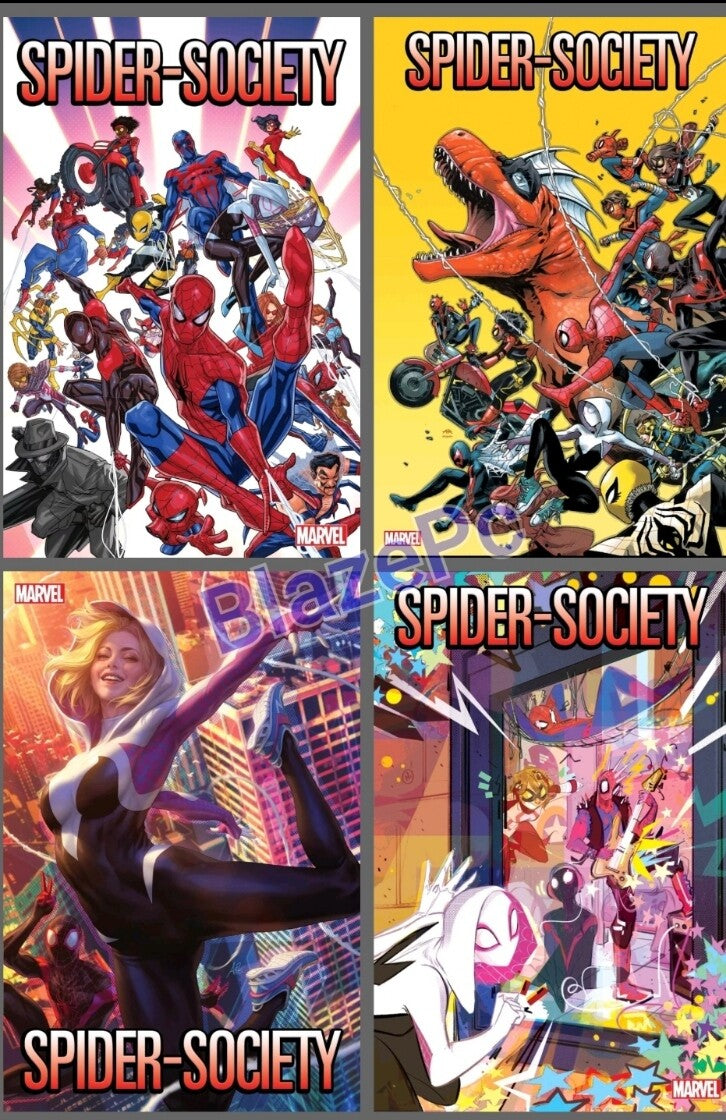 Spider-Society #1 Cover A B C D Variant Set 1:25 1:100 Options Marvel 2024 NM