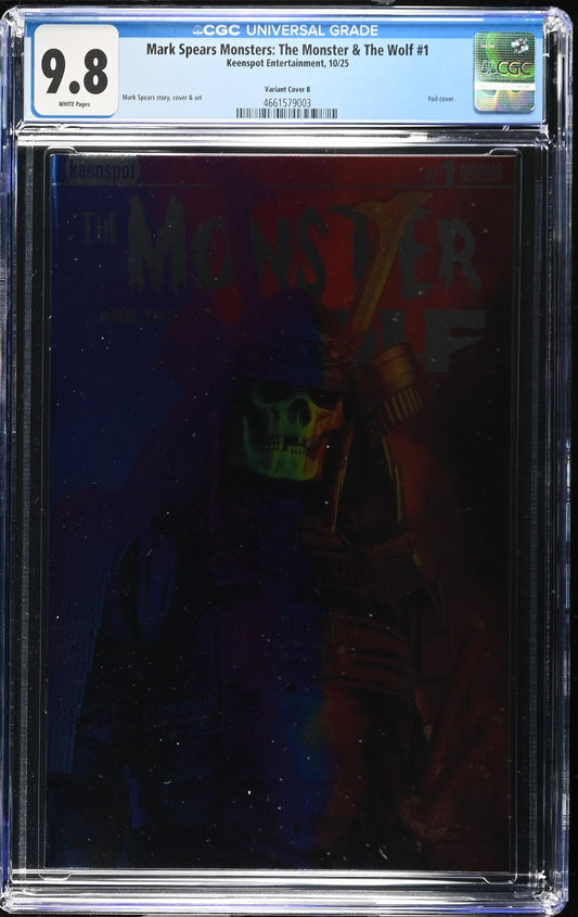 Mark Spears The Monster & The Wolf #1 CGC 9.8 1:250 Holofoil Blind Bag In Hand