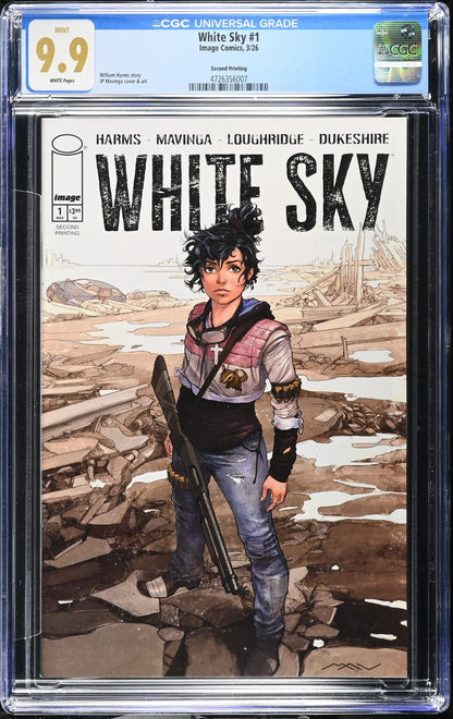 White Sky #1 CGC 9.9 2nd Print Jean Paul Mavinga Cover A Image Comics Not 9.8