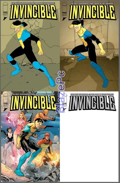 Invincible Foil Edition #1 Reprint Cover A B C D Variant Set Option Presale 3/11