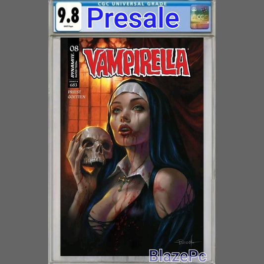 Vampirella #8 CGC 9.8 Cover A Lucio Parrillo Dynamite 2025 PRESALE
