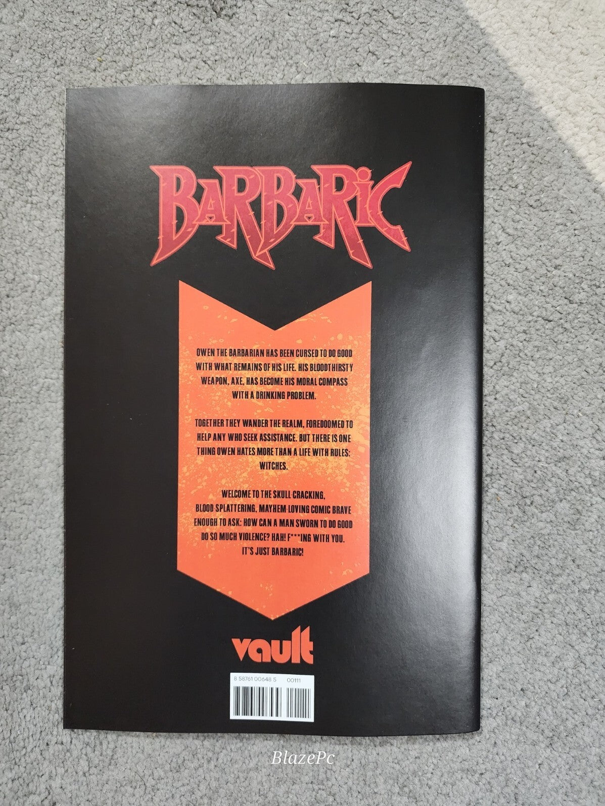 Barbaric #1 1st Print A B C D Polybagged Complete SET Vault Comics 2021 NM