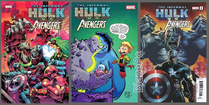 Infernal Hulk Vs Avengers #1 Cover A B C Variant Set Options 2026 Presale 12/2