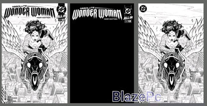 Absolute Wonder Woman Noir Edition #1 Cover A B C Foil Variant Set Options DC NM