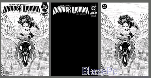 Absolute Wonder Woman Noir Edition #1 Cover A B C Foil Variant Set Options DC NM