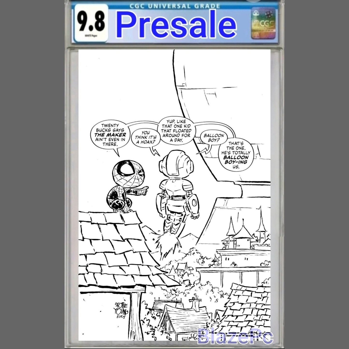 Ultimate Endgame #1 CGC 9.8 1:100 Skottie Young Sketch VIRGIN Variant PRESALE