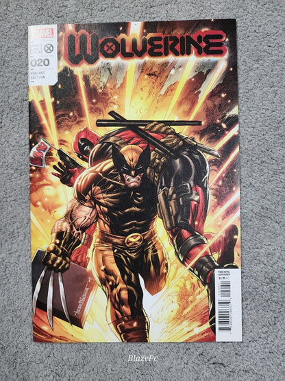 Wolverine #20 1:25 Kirkham Teaser Incentive Variant Deadpool Marvel 2022 NM