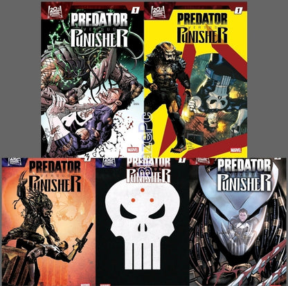 Predator Vs Punisher #1 Cover A B C D E Variant Set Options 2026 Presale 11/11