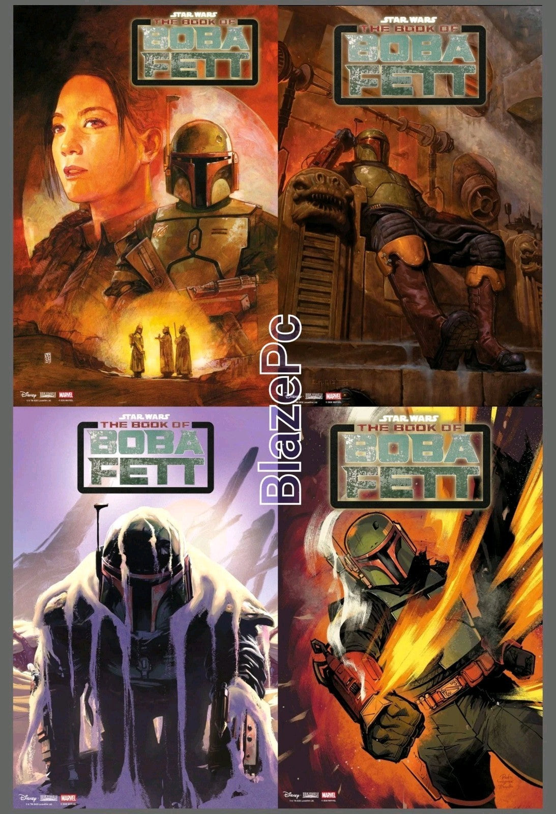 Star Wars The Book of Boba Fett #1 Cover A B C D Variant Set Options Presale 9/9