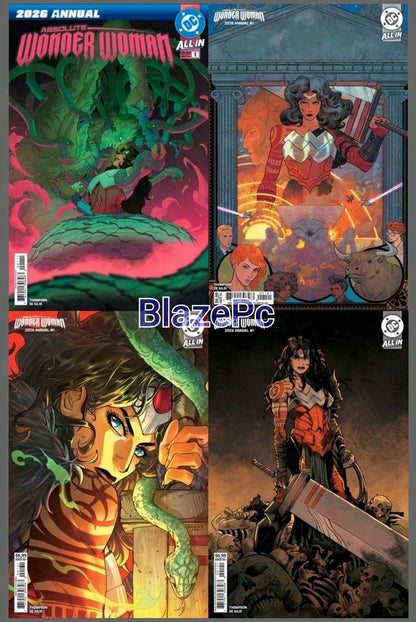 Absolute Wonder Woman Annual #1 Cover A B C D Variant Set Options Presale 2/11