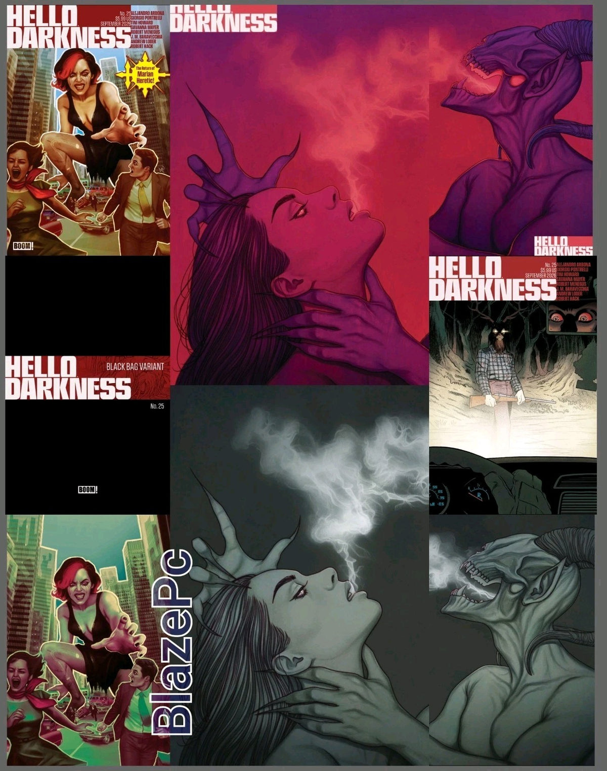 Hello Darkness #25 Cover A B C D I J LCSD Blind Variant Set Options Boom! NM