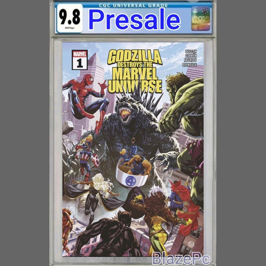 Godzilla Destroys The Marvel Universe #1 CGC 9.8 Wraparound Variant 2025 PRESALE
