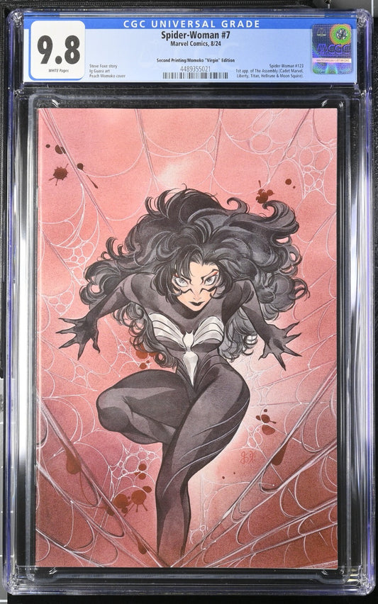 Spider-Woman #7 CGC 9.8 1:25 Momoko VIRGIN 2nd Print Variant 1st Assembly 2024