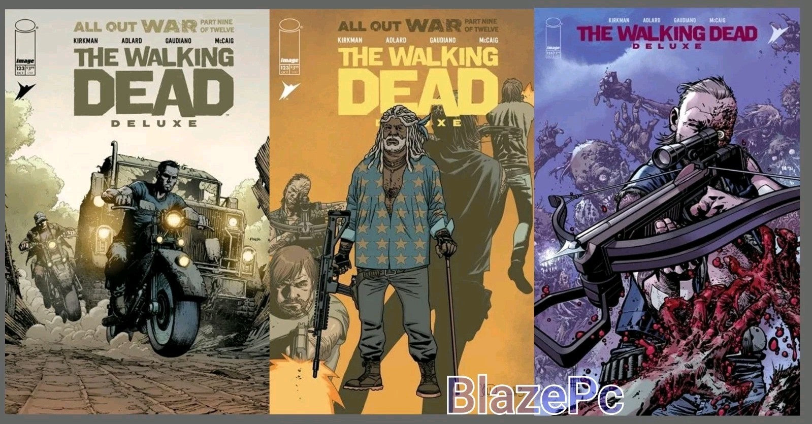 Walking Dead Deluxe #123 Cover A B C Variant Set Option Image 2025 Presale 10/15
