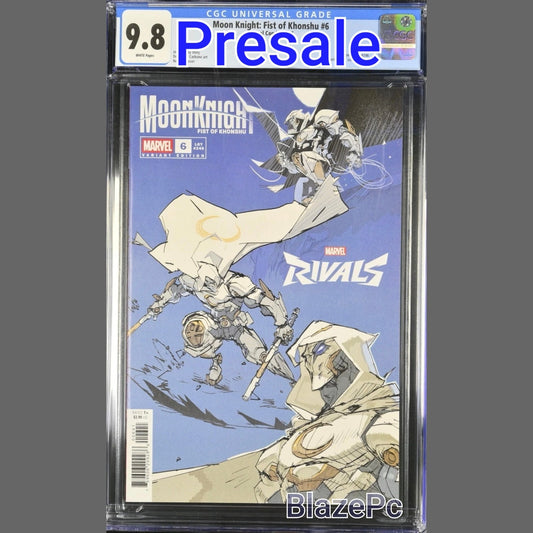 Moon Knight Fist of Khonshu #6 CGC 9.8 Netease Marvel Rivals Variant PRESALE