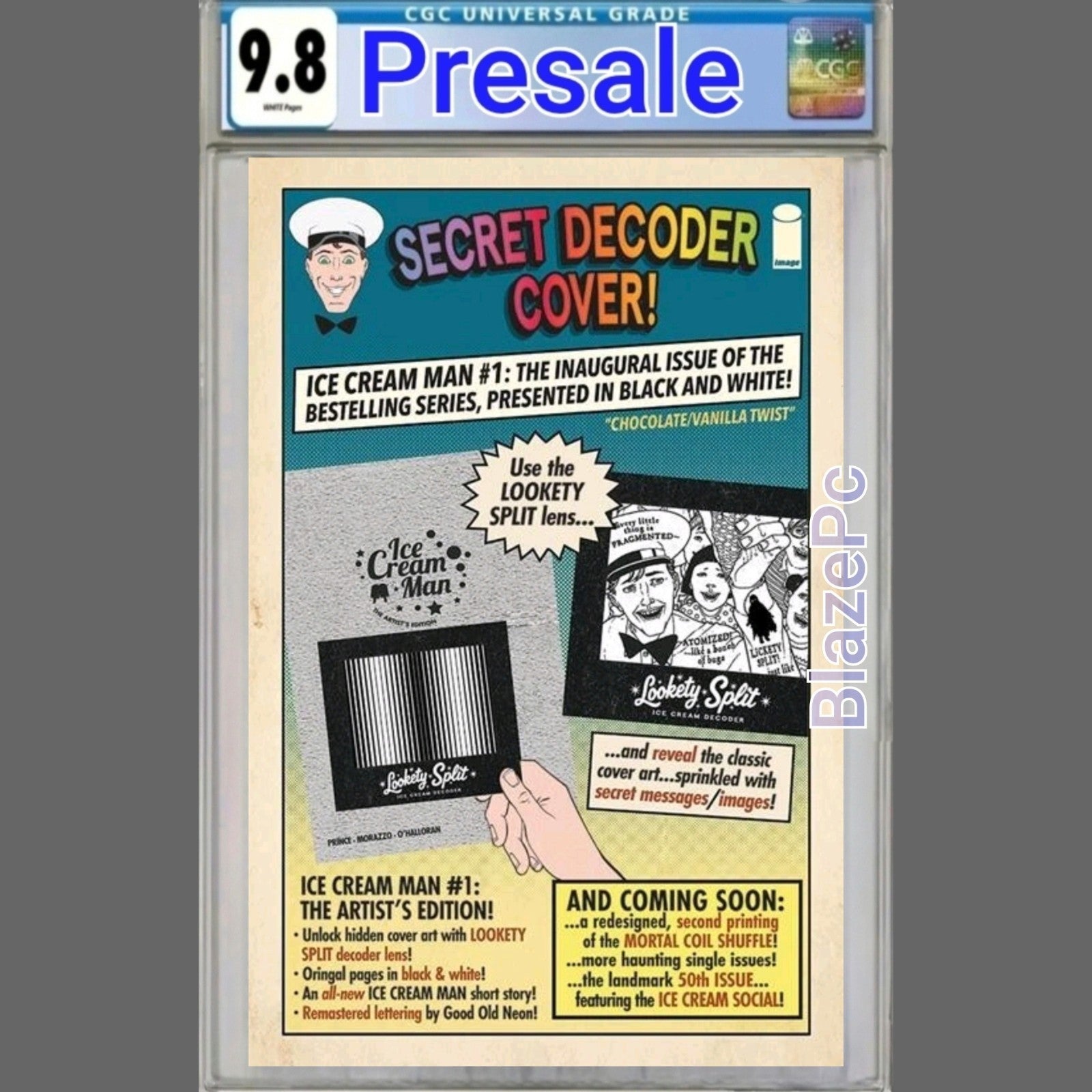 Ice Cream Man #1 CGC 9.8 Chocolate Vanilla Twist Edition Variant 2026 PRESALE