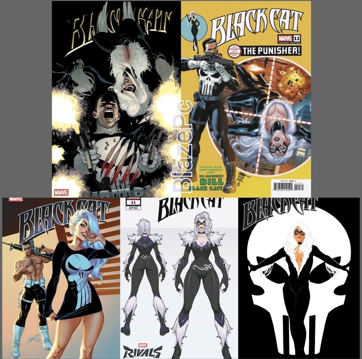 Black Cat #11 Cover A B C D E Variant Set Options Punisher 2026 Presale 6/10