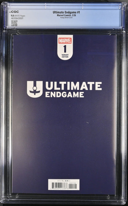 Ultimate Endgame #1 CGC 9.8 1:100 Skottie Young Sketch VIRGIN Variant Marvel