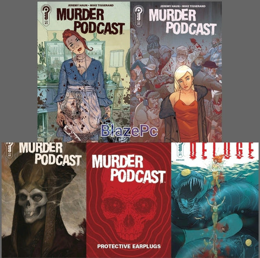 Murder Podcast #1 Cover A B Variant Set 1:5 Options Ignition Press Presale 9/10