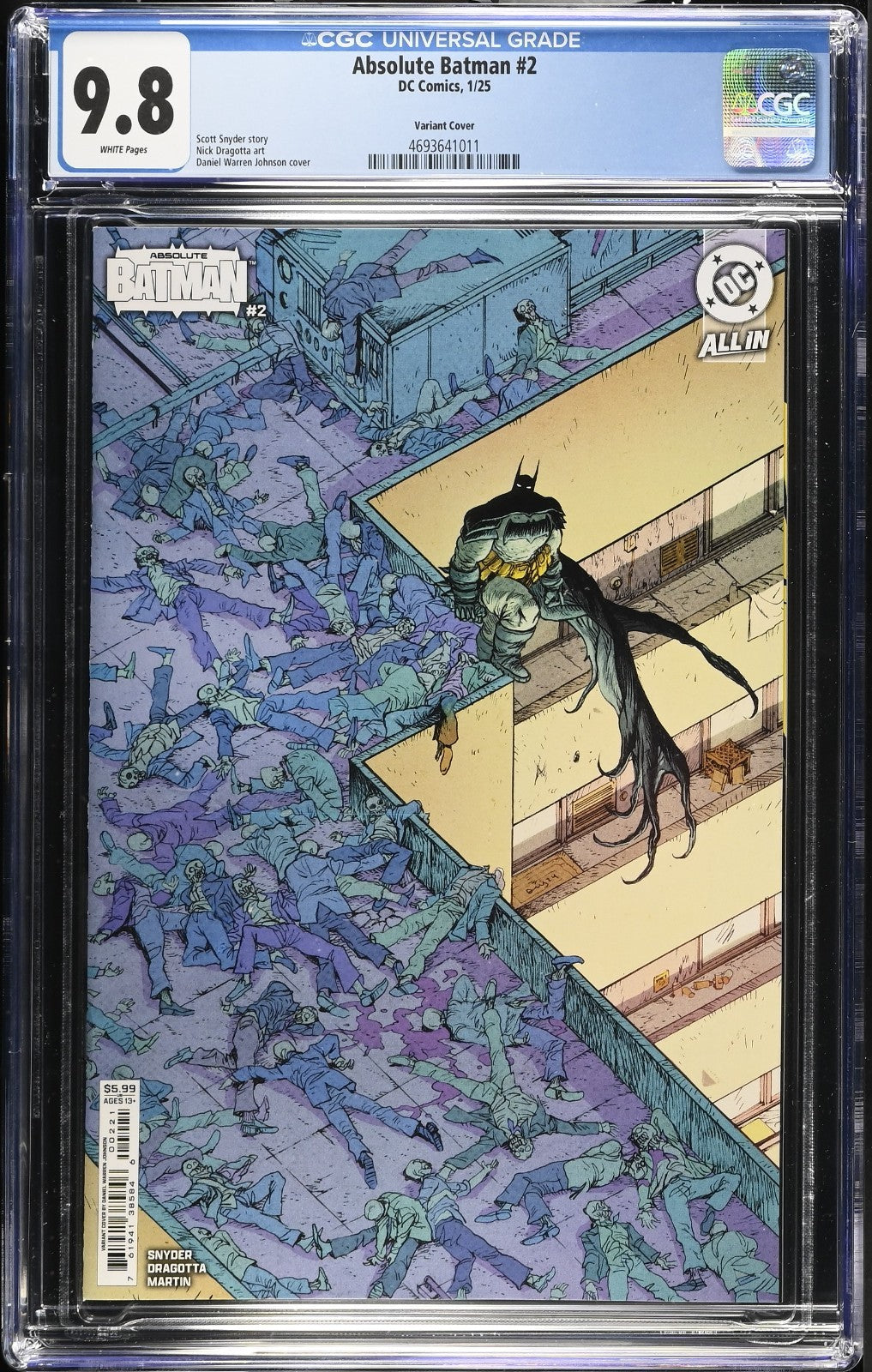 Absolute Batman #2 CGC 9.8 Cover B 1st Print Daniel Warren Johnson DC Comics