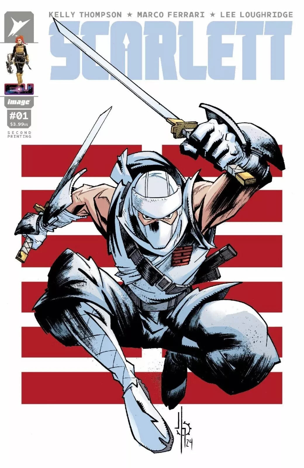 SCARLETT #1 2nd Print Cover B Howard Storm Shadow Variant GI Joe Image 2024 NM