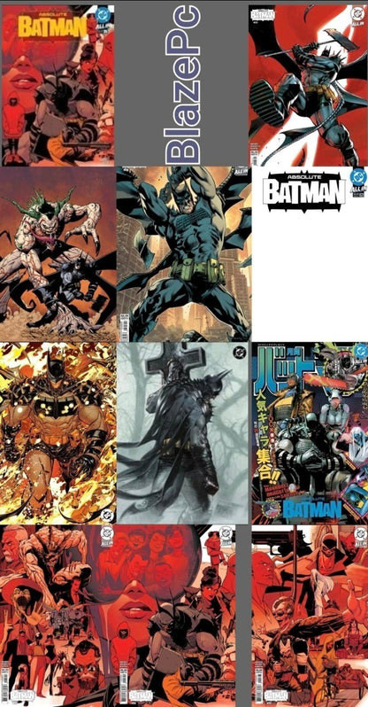 Absolute Batman #25 A B C D E F G H I J L Variant Set 1:25 Options Presale 10/28