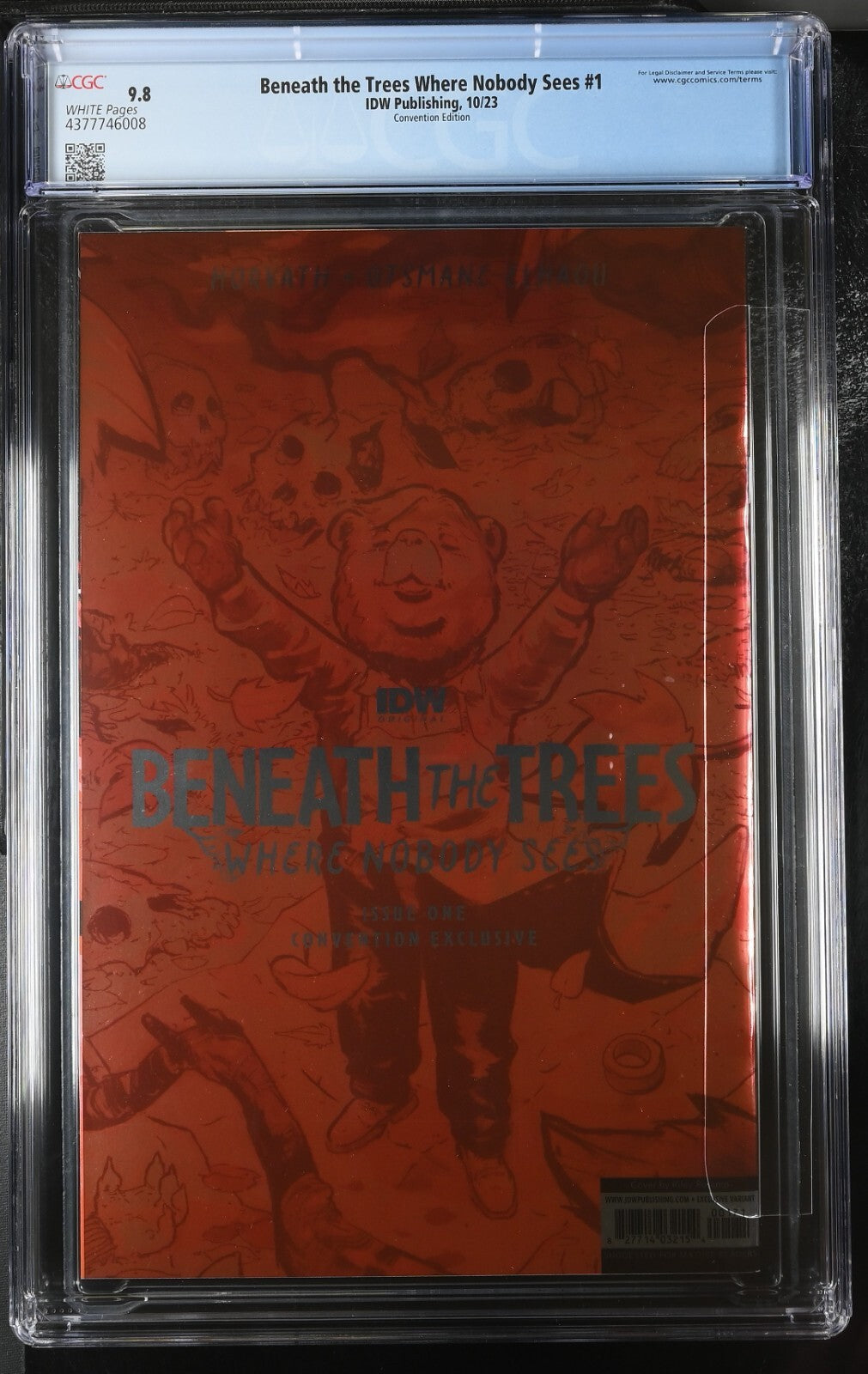 Beneath The Trees Where Nobody Sees #1 CGC 9.8 FOIL Convention Variant IDW 2023