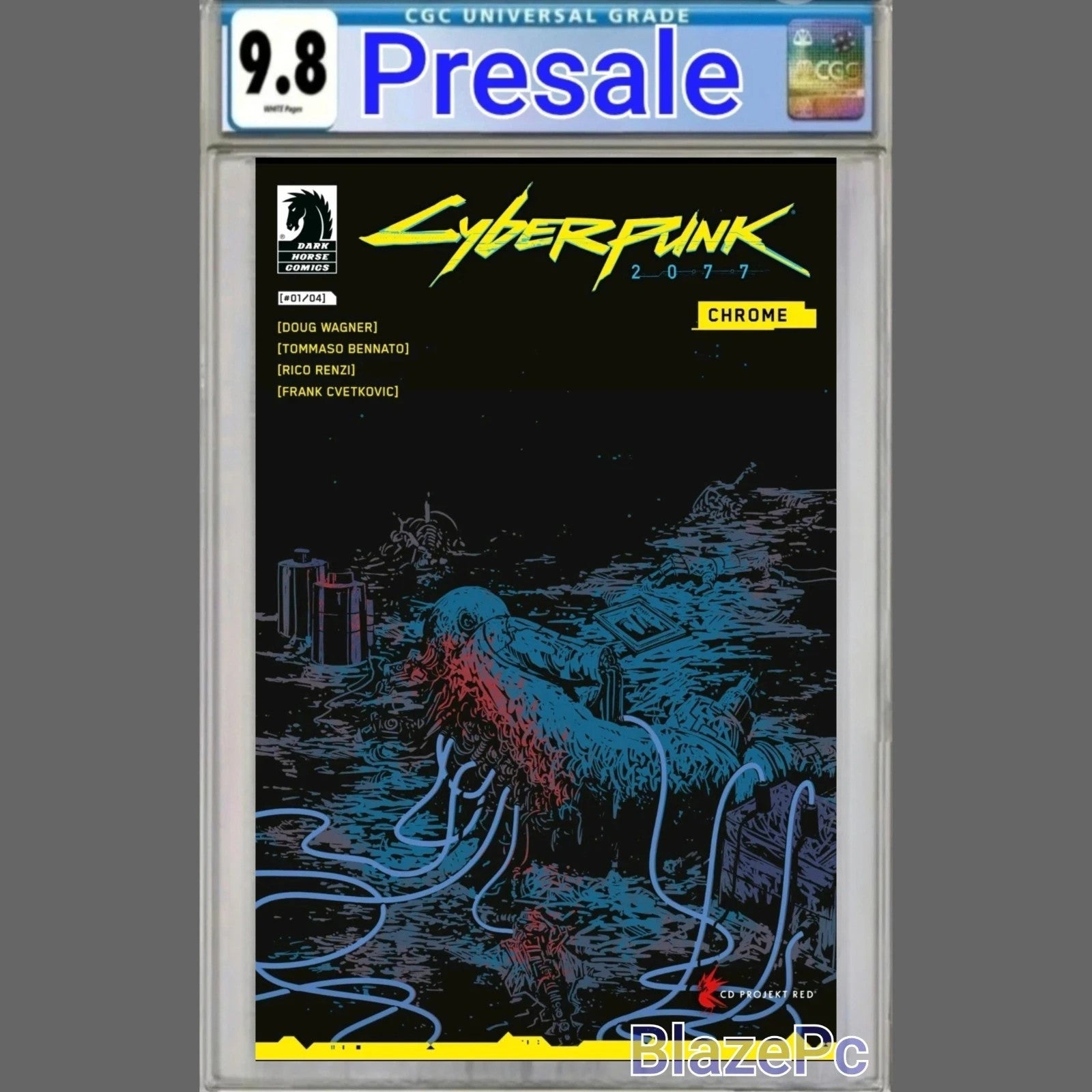 Cyberpunk 2077 Chrome #1 CGC 9.8 4 Book Set A B C D Dark Horse 2026 PRESALE