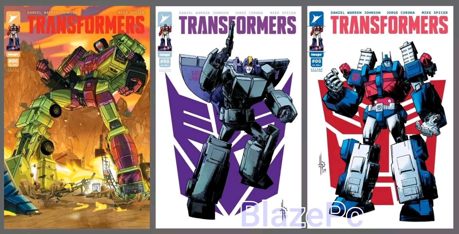 Transformers #6 3rd #8 2nd Print Variant Set Options Image Comics 2024 NM