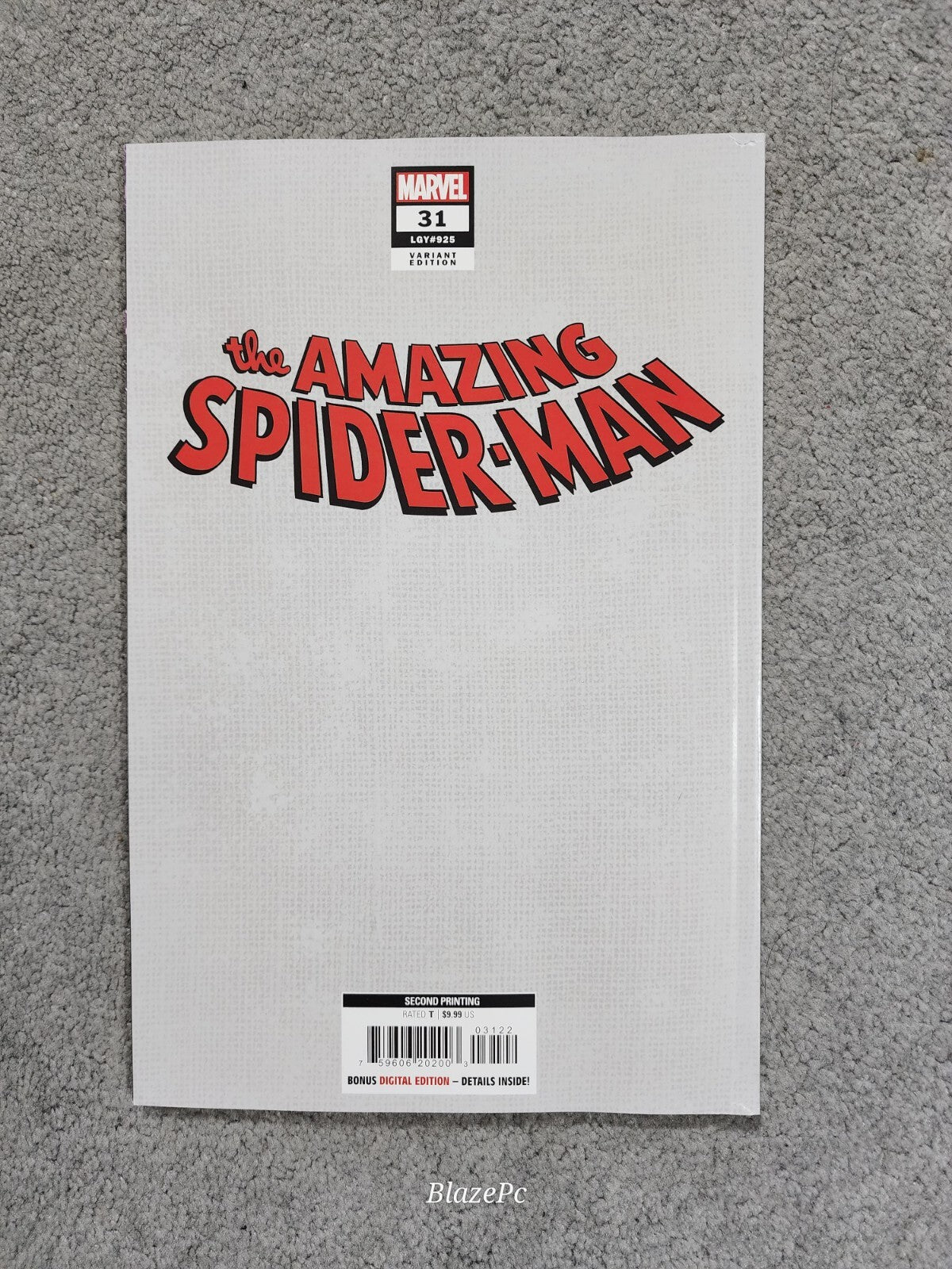 Amazing Spider-Man #31 1:25 2nd Print Skan Virgin Incentive Variant VF/NM 2023